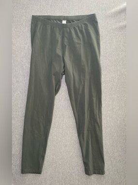 J Jill Green Women’s Leggings XL Ankle Pima Cotton Blend